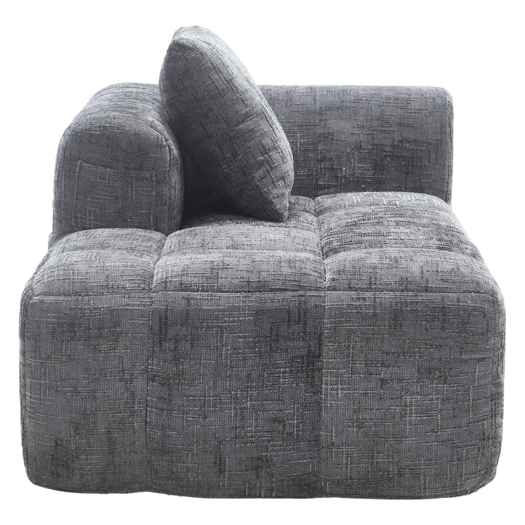 Divano letto confortevole - Zephmum - Grigio - Cuscini, tasche laterali