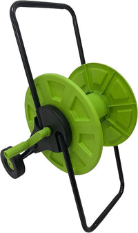 Carrello Avvolgitubo Manuale Max 60 mt Balcony per Tubi da 1/2" e 5/8" in Plastica PP e Acciaio Verde e Nero