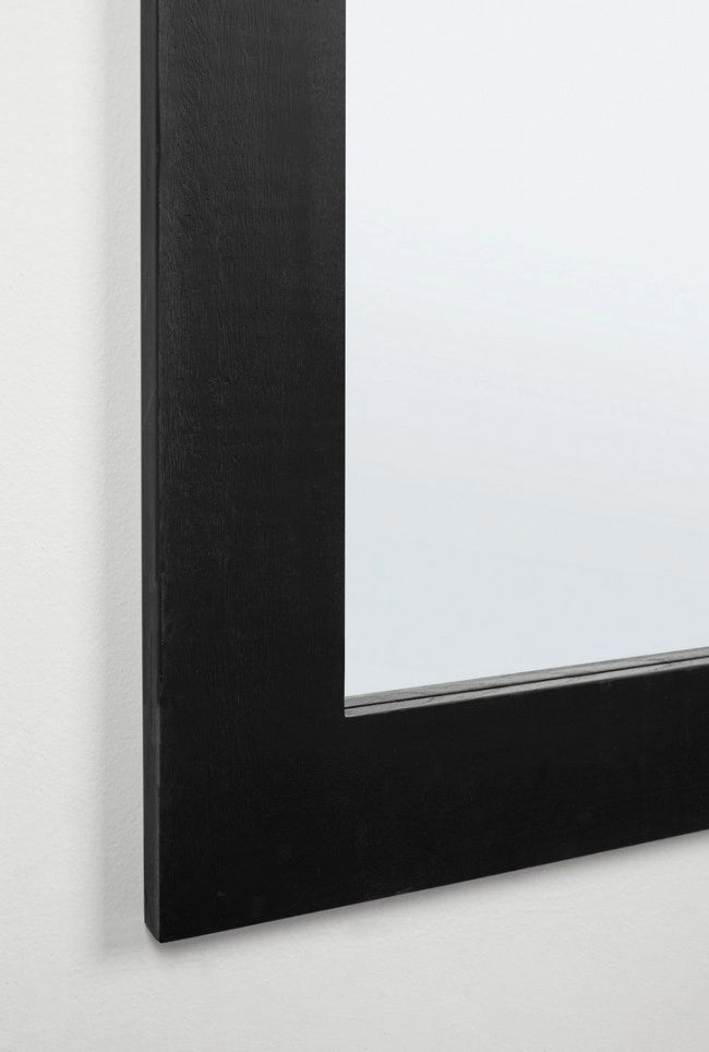 Specchio Rettangolare Legno Nero Moderno da Interno 82x172 - YOUNG