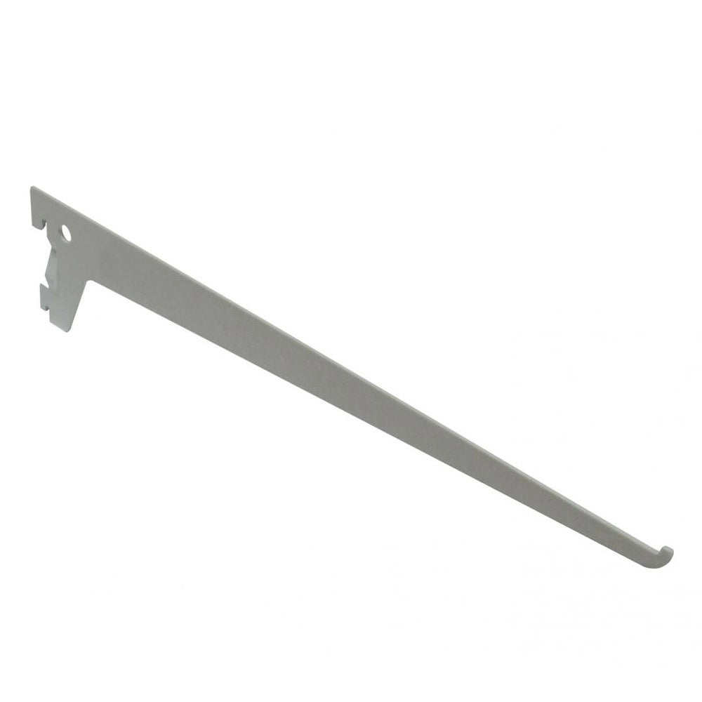 MENSOLA 2 GANCI 30CM ALLUMINIO BIANCO