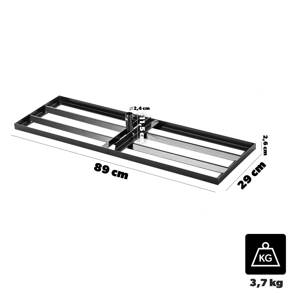 Livellatrice manuale per prato KADAX, spargierba 30x90cm