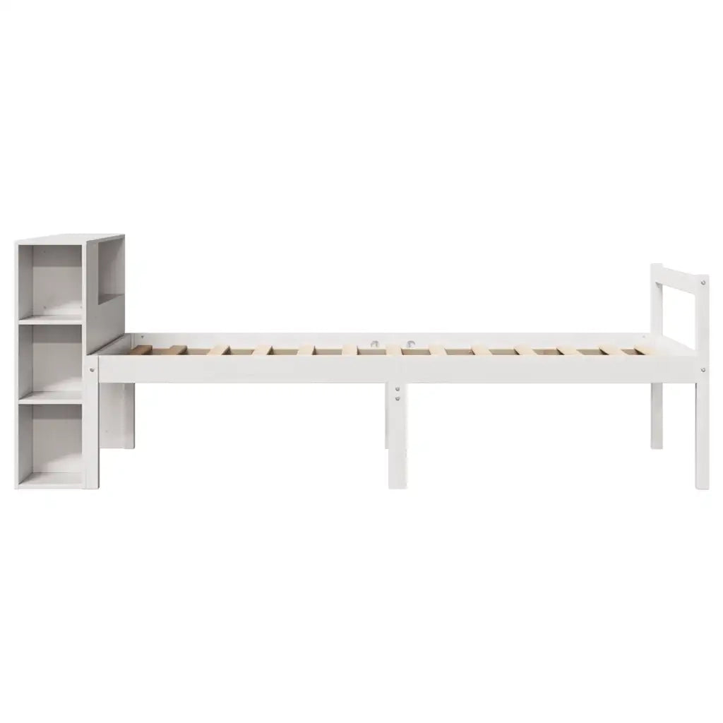 Letto con Libreria senza Materasso 75x190 cm in Legno Pino 3321989