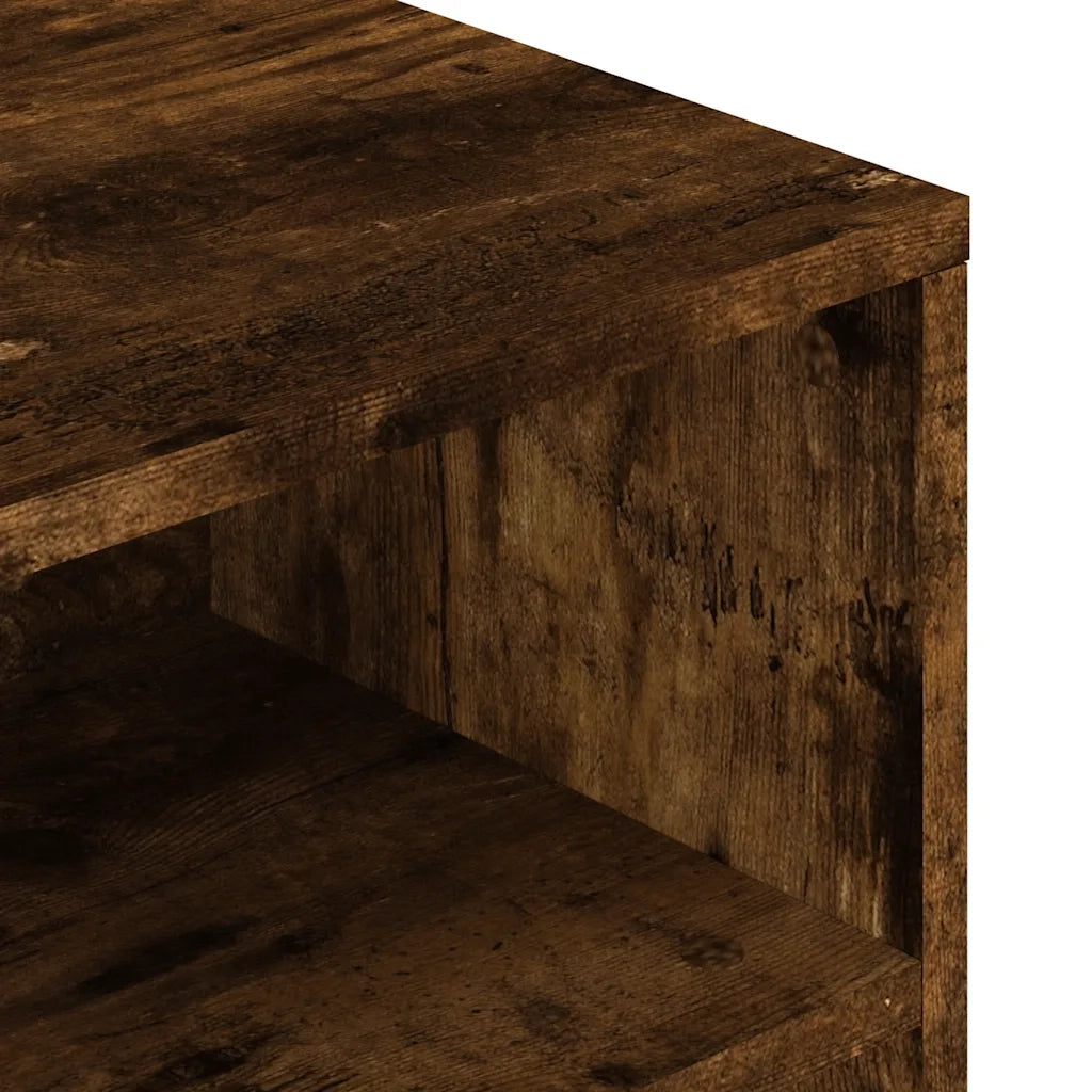 Tavolino da Salotto-Tavolino da soggiorno-Tavolo Rovere Fumo 90x55x42,5 cm Legno Multistrato