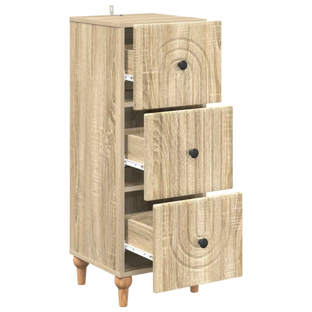 Mobile con Cassetti Rovere Sonoma 33 x 34,5 x 90 cm 894157