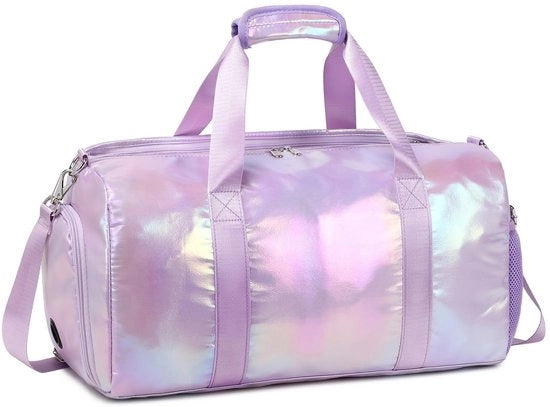 Borsa Sportiva per Ragazze - Borsa per il Gym - Borsa per Weekend - Borsa per Viaggio - Borsa per Bagaglio - Borsa Impermeabile in Poliestere - 18" Dimensione