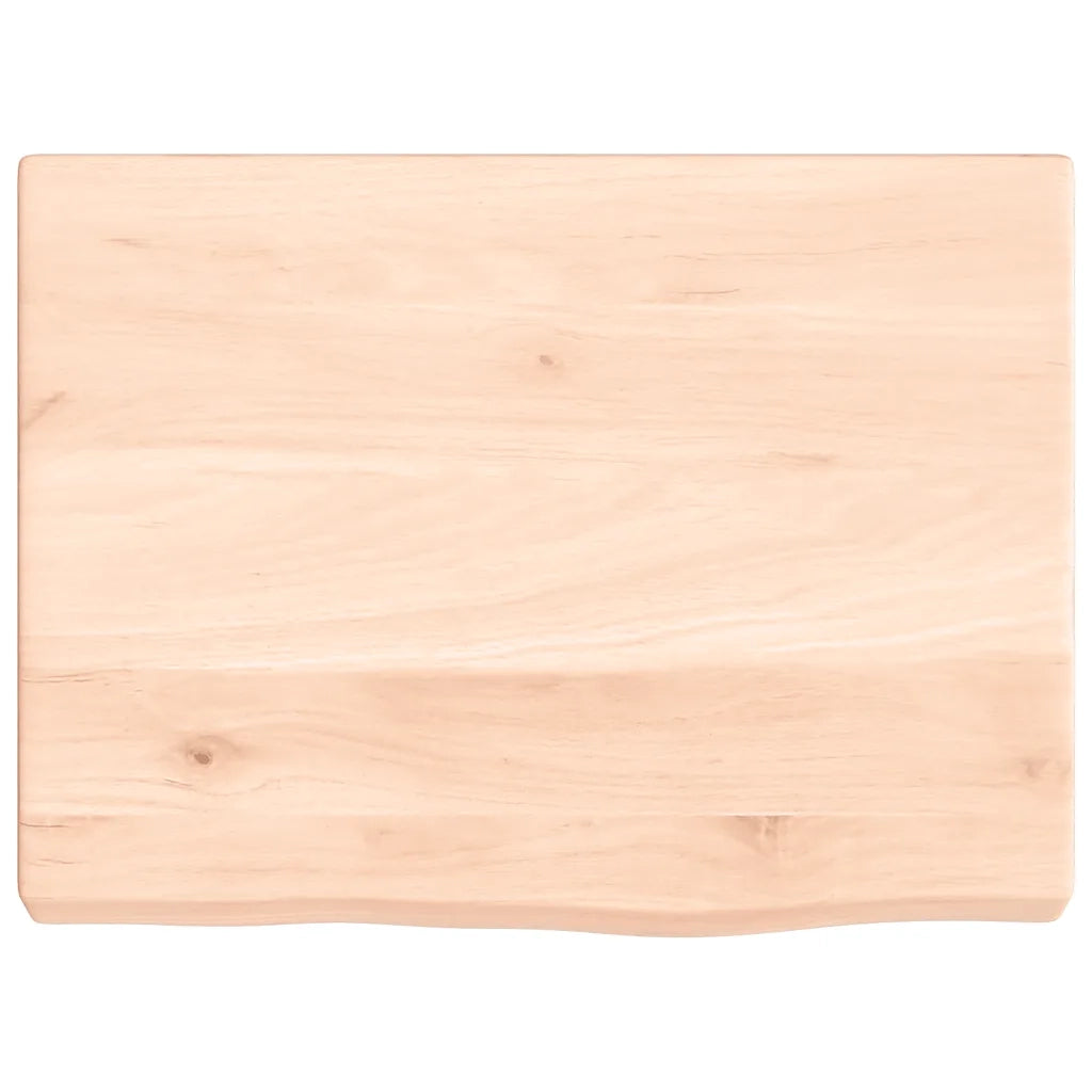 Ripiano a Parete 40x30x(2-4) cm Massello Rovere Non Trattato 363507