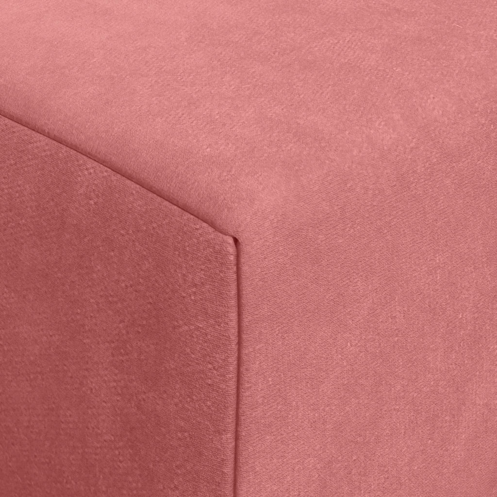 Divano Letto Pieghevole Rosa 200 x 70 x 10 cm Velluto 900027