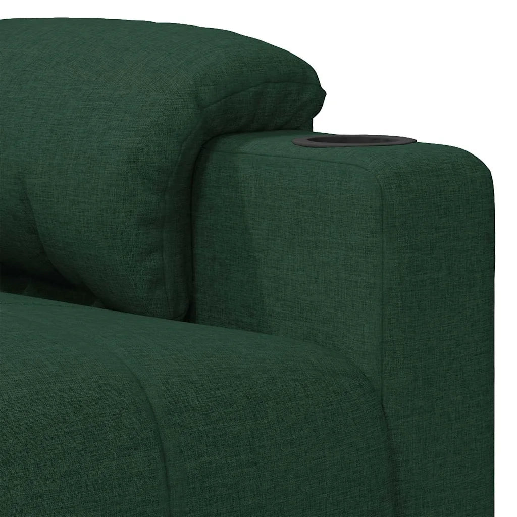 Divano Sedia-Poltrona Massaggiante Verde Scuro in Tessuto 790105