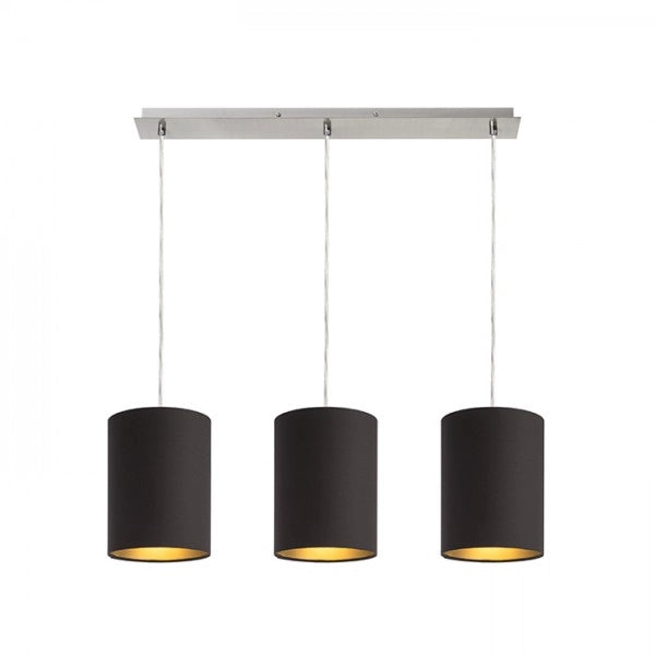 Paralume RON 15/20 paralume Polycotton nero /Lamina d'oro max. 28W