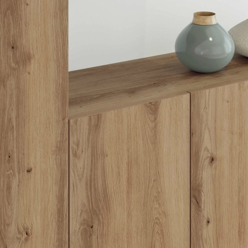 Unit¨¤ TV da Parete 5 pz | Armadietto TV | Mobile Porta TV Rovere artigianale Legno multistrato