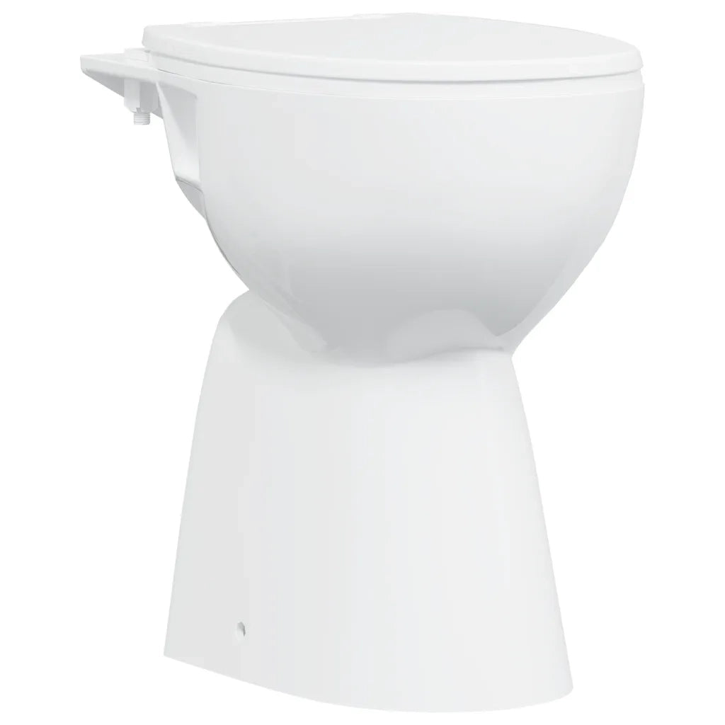WC Senza Brida 7 cm Altezza Extra Chiusura Rallentata Ceramica Bianca CFW8955381