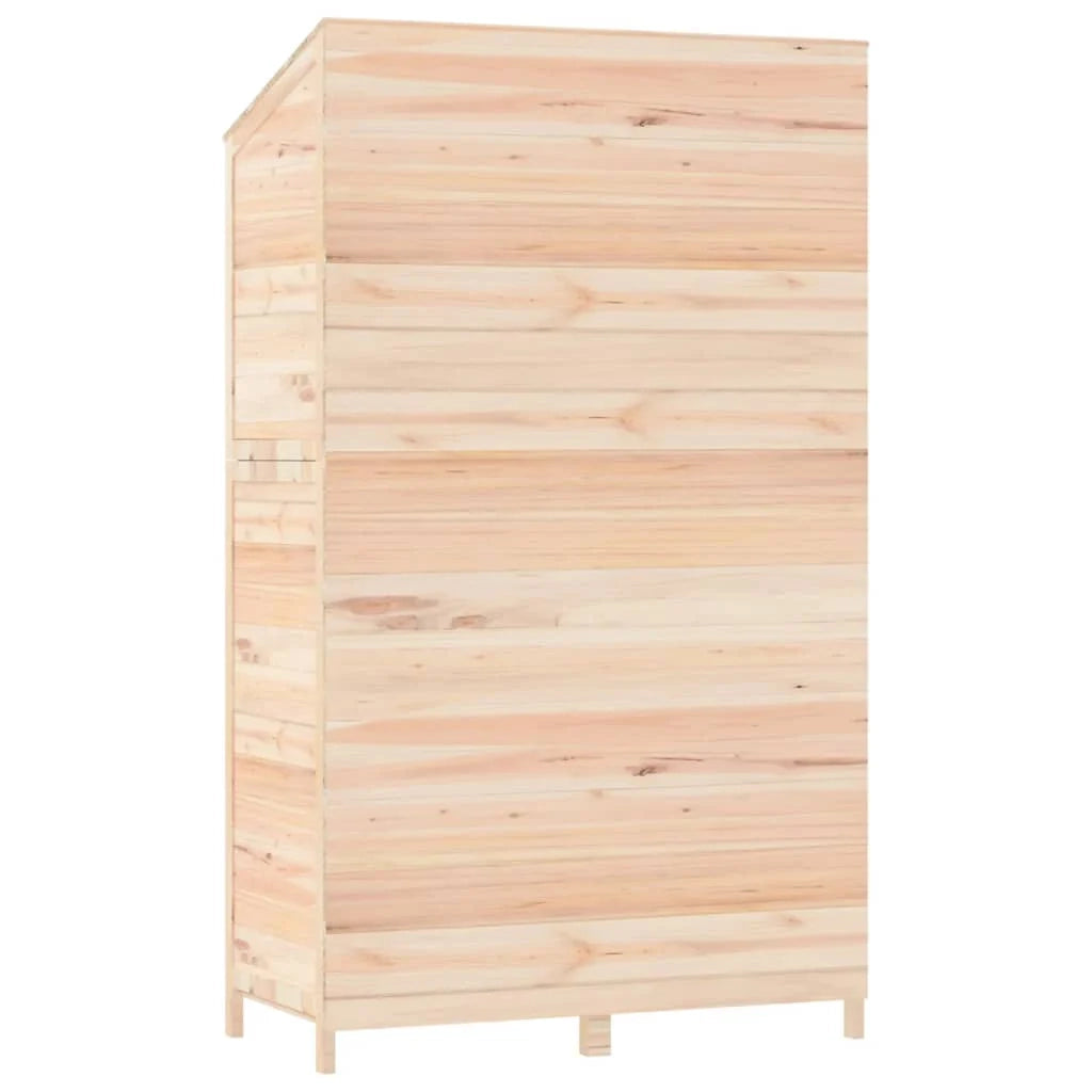 Casetta da giardino 102 x 52 x 174,5 cm in legno massello di abete marrone 02_0044043