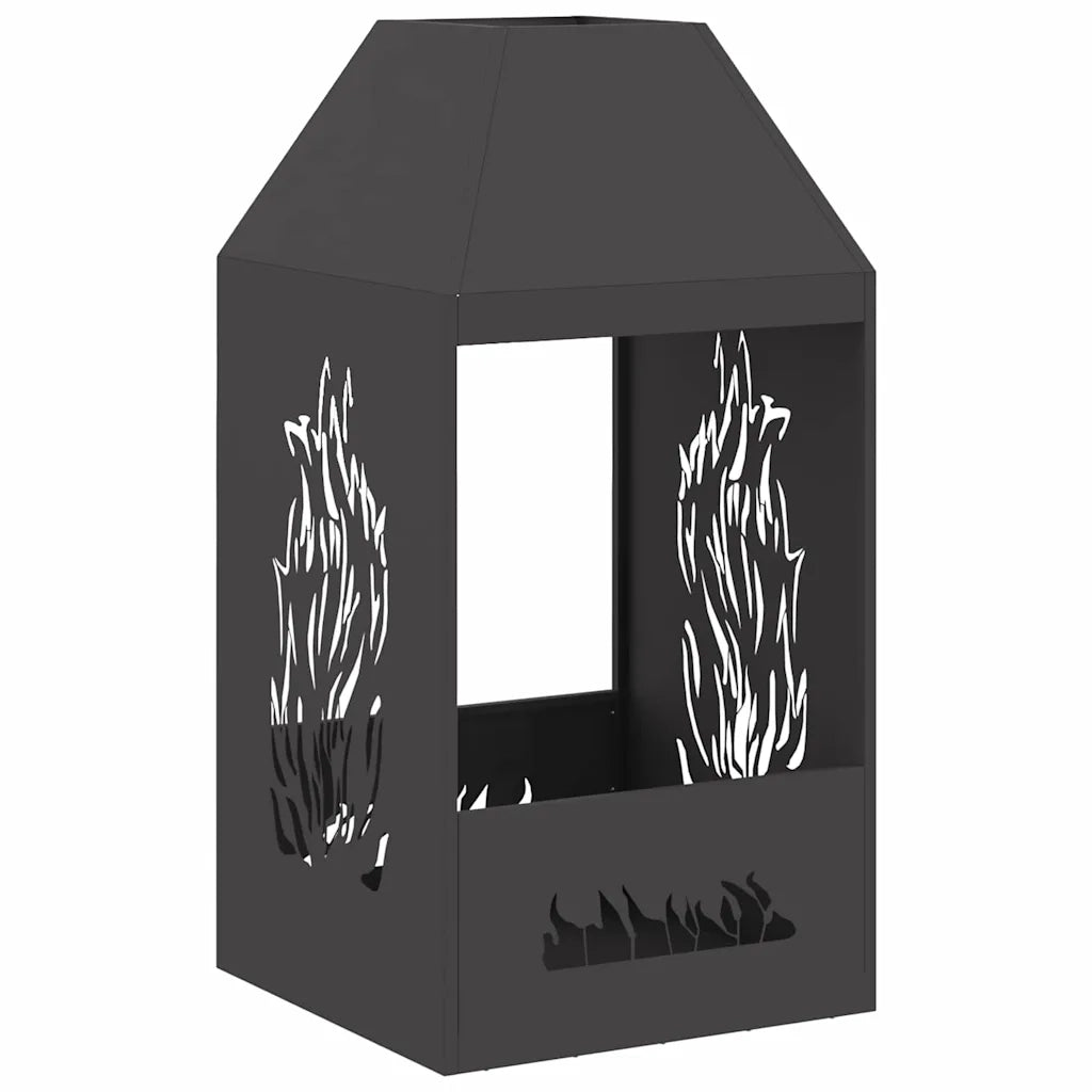 Focolare Nero 50 x 50 x 100 cm Acciaio CFW1465775
