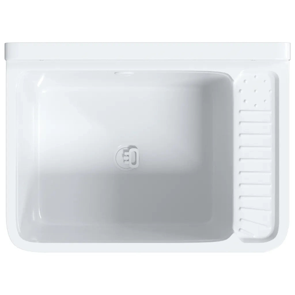 Lavabo a Parete Bianco 50x35x24 cm in Resina 4002794