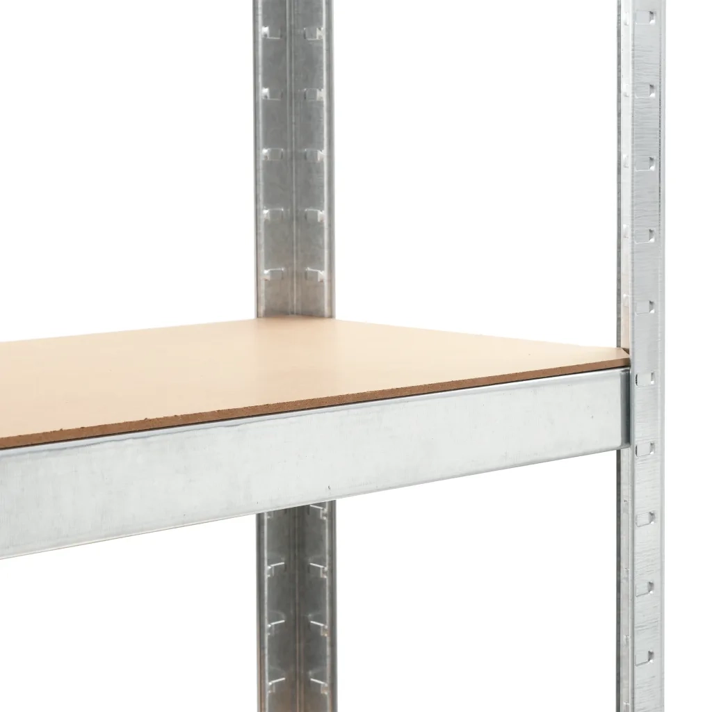 Scaffali 5 Ripiani 3 pz Argento in Acciaio e Legno Multistrato CFW8190175
