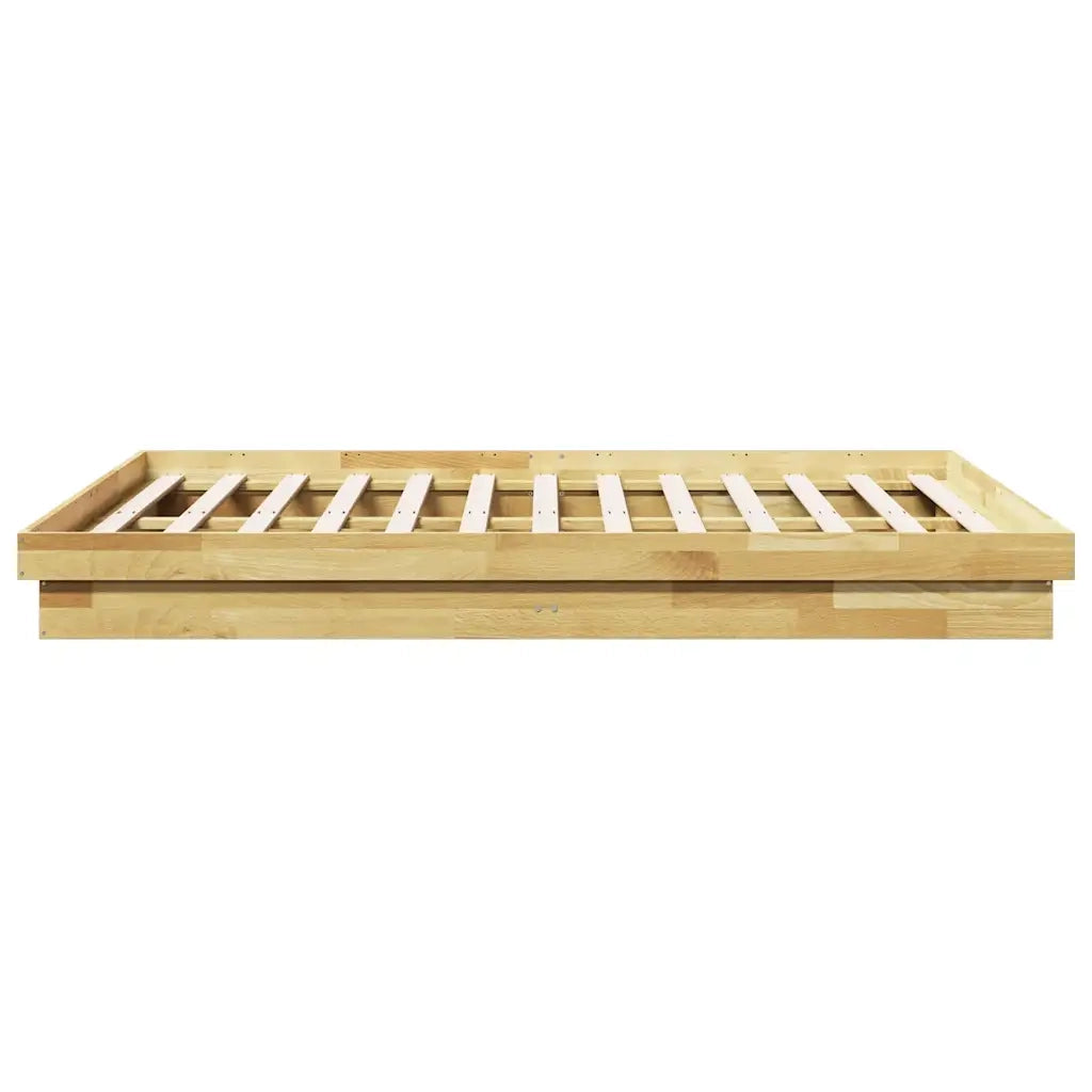 Struttura Letto Senza Materasso 150x200 cm in Legno di Rovere 3315732