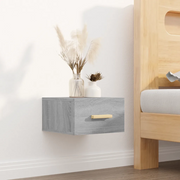 Comodino a Muro Grigio Sonoma 35x35x20 cm cod mxl 30027