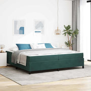 Struttura del letto Verde Scuro 200 x 200 cm Tessuto