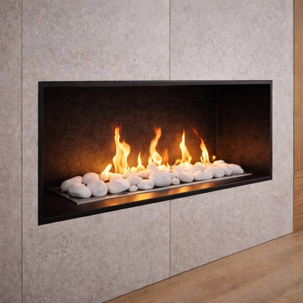 Pietre Decorative Sassi Bianchi per Camino a Bioetanolo e Biocamino 24 Pz
