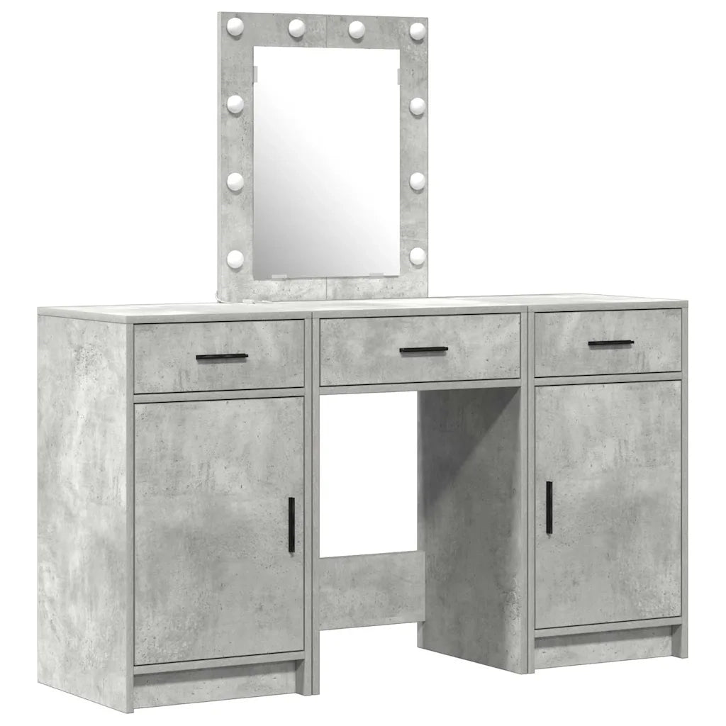 Toeletta | Tavolo da Trucco Grigio 50 x 41 x 135 cm Legno multistrato