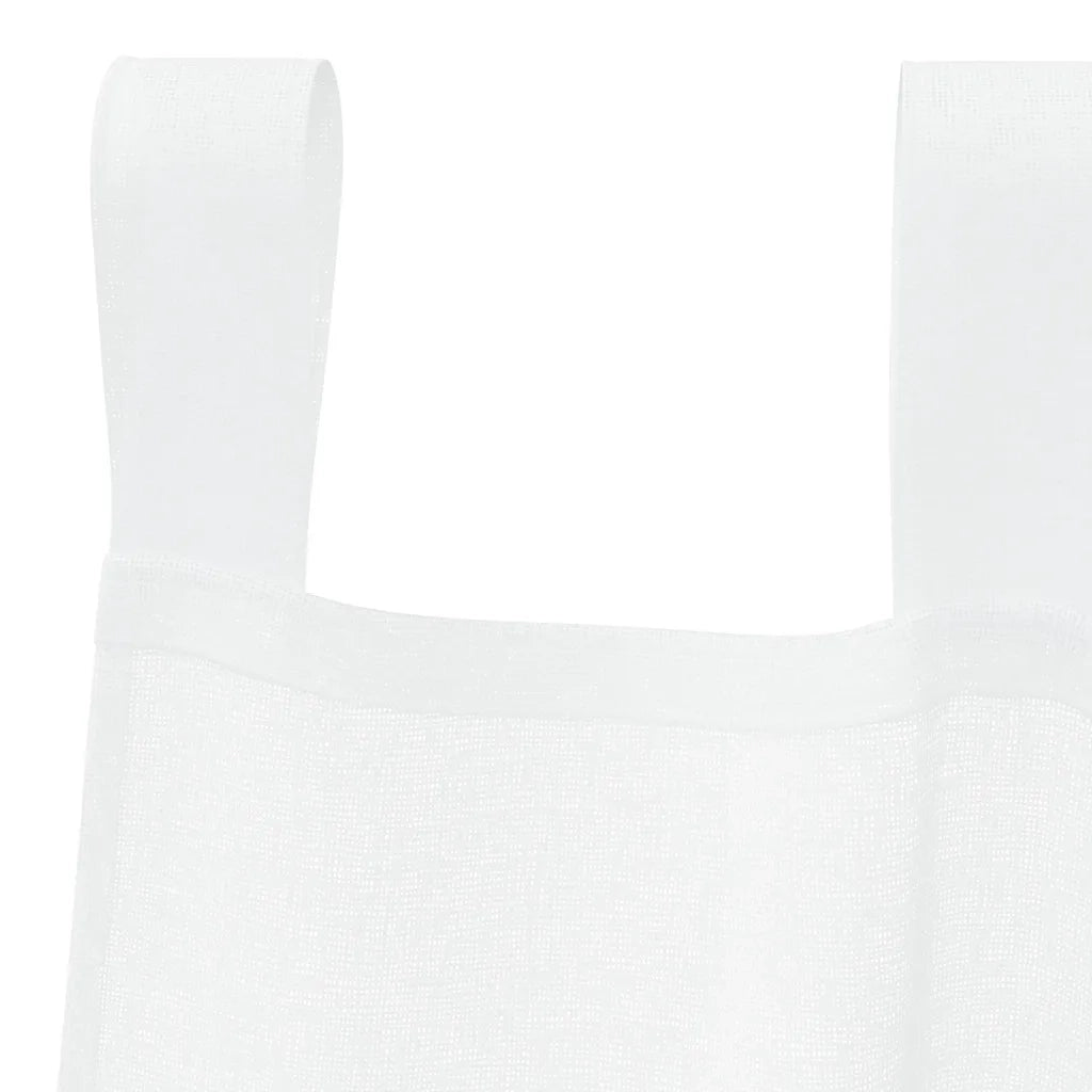 vidaXL Tende con tende 2 pcs Bianco Poliestere