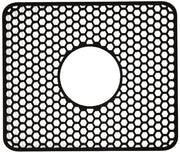 Mat di acciaio in silicone - Mat per lavastoviglie - Protezione da graffi - Disegno a forma di ragnatela - 34,5 x 29,9 cm - Nero
