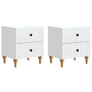 Armadio da Notte con cassetto 2 pcs Bianco 43 x 34,5 x 48 cm