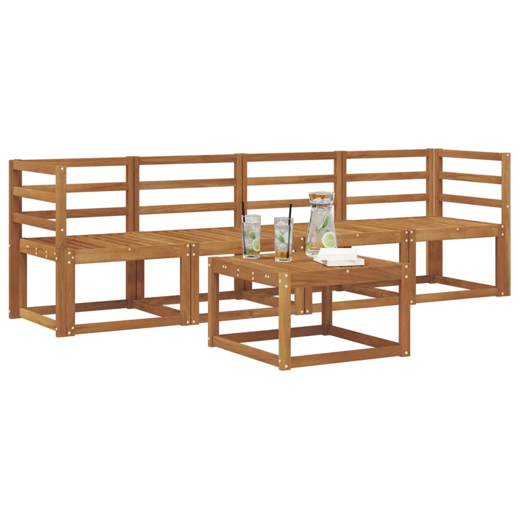 Set di divani da esterno 5 pcs Naturale