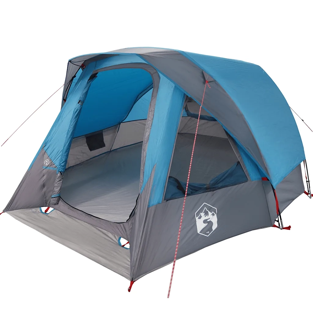 Tenda Familiare Cabina per 6 Persone Blu Impermeabile 4100668