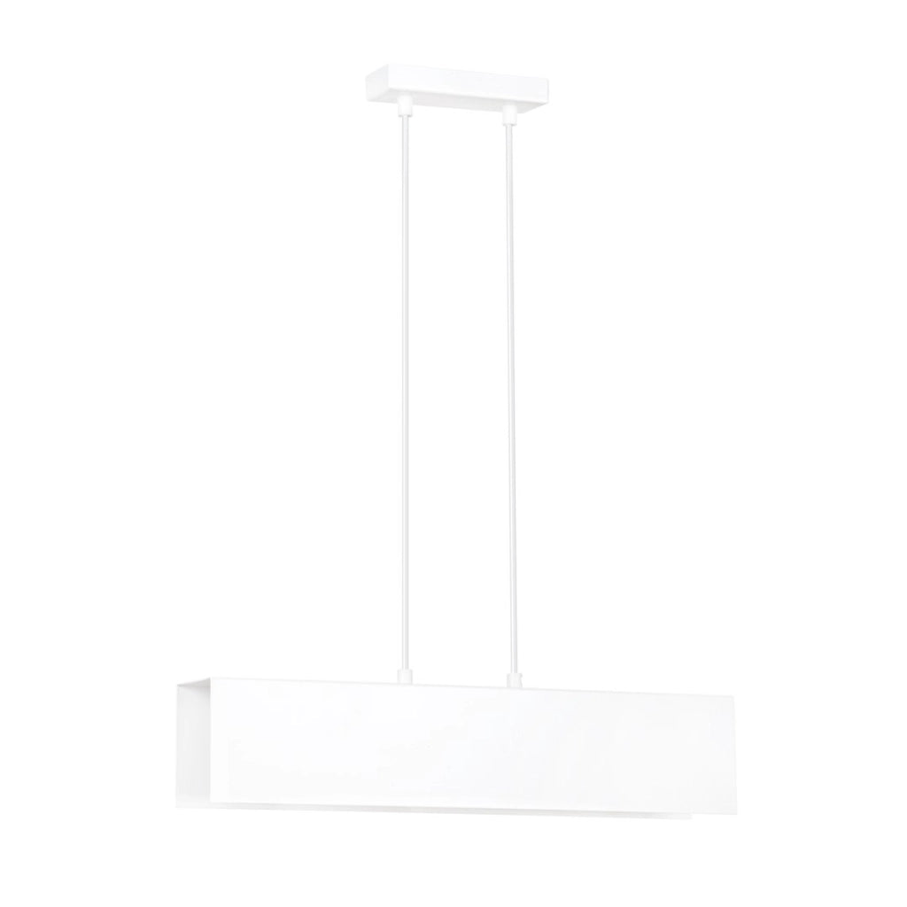 Lampada a sospensione GENTOR in acciaio bianco opaco