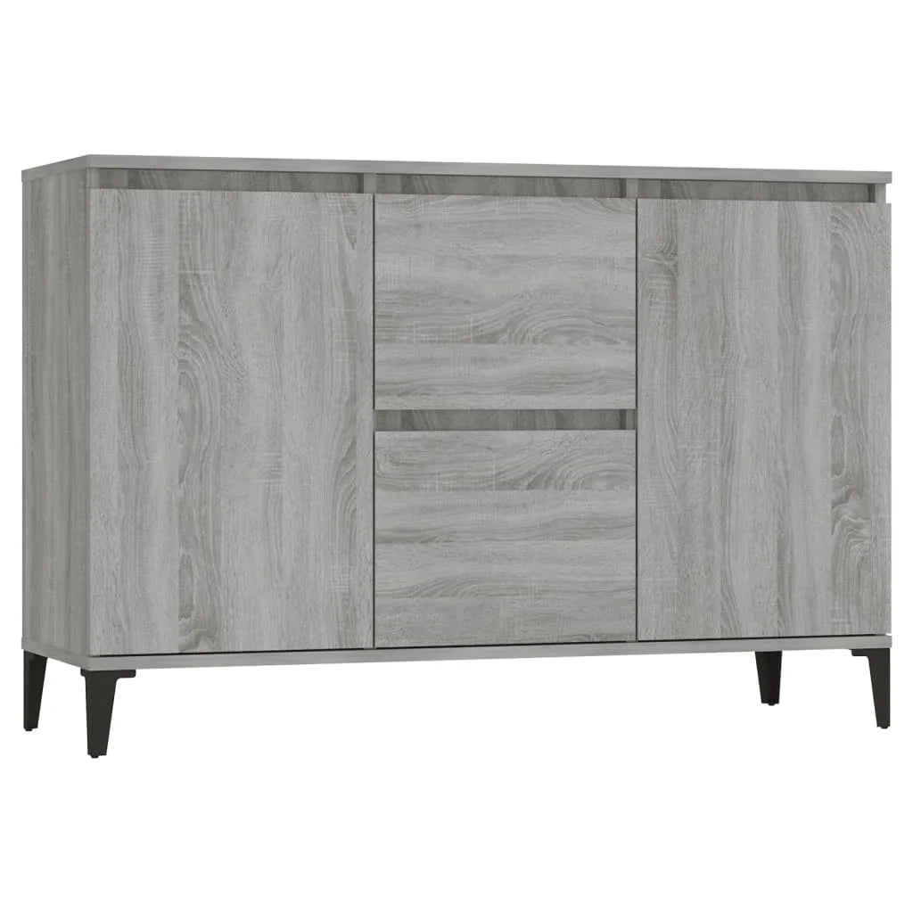 Buffet credenza cassettiera armadio mobile contenitore organizer cucina soggiorno salotto Sonoma 104 x 35 x 70 cm legno ingegnerizzato grigio 02_0036279