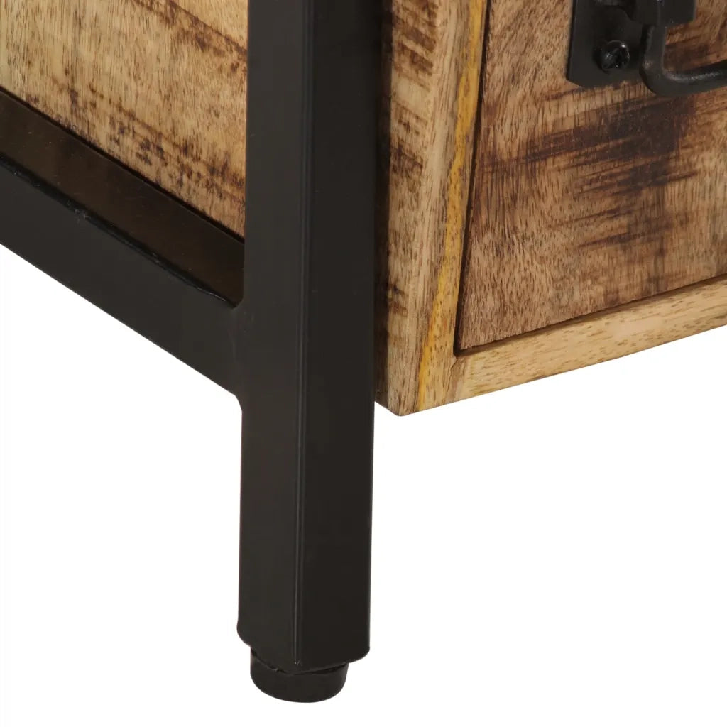 Comodino 40x30x42 cm in Legno Massello di Mango 358917