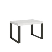 Tavolo allungabile 140/244x90 cm Tecno colore bianco frassino gambe antracite