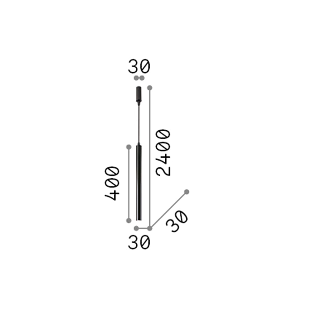 Sospensione Moderna Round Ultrathin Metallo Bianco Led 11,5W 3000K D40
