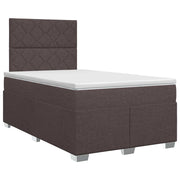 Letto box spring con materasso Marrone Scuro 120 x 190 cm 3453370