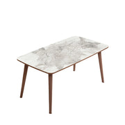 Tavolino in legno "Luci" 100 x 53 x 45 cm - Bianco