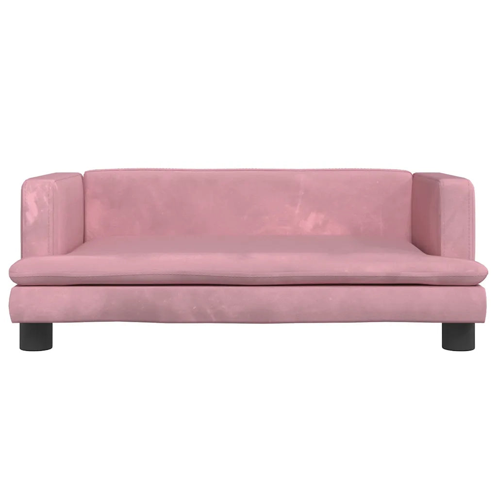 Divano per Bambini-Sofa-Divanetto Rosa 80x45x30 cm in Velluto
