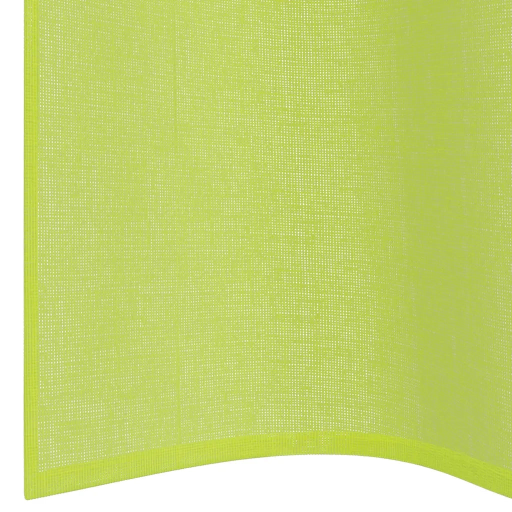 Tende in Voile con Occhielli 2 pz Verde Mela 140x175 cm