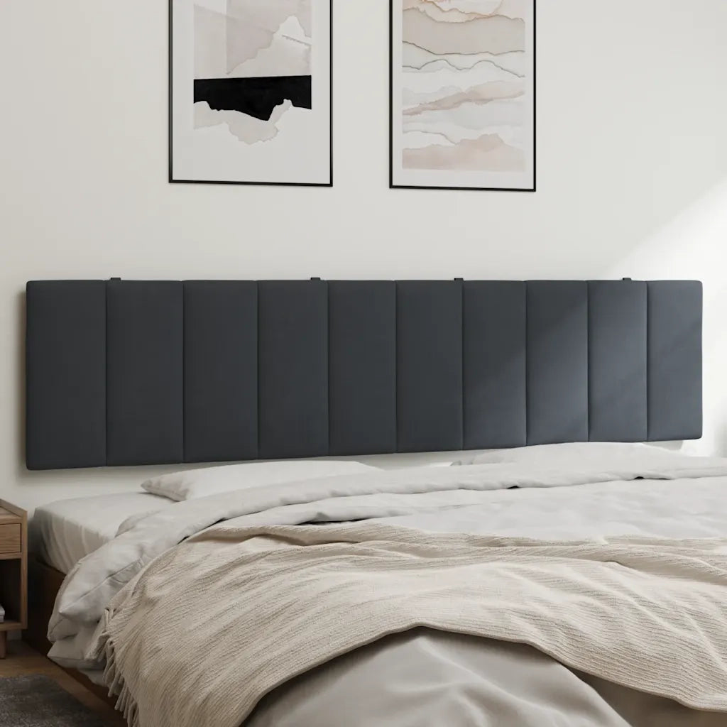 Cuscino Testiera Hanko Grigio Scuro 200 cm in Velluto CFW8233352
