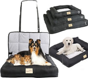 Autostoletto per cani - con cuscino - lavabile - 85x60x10cm - dimensione L