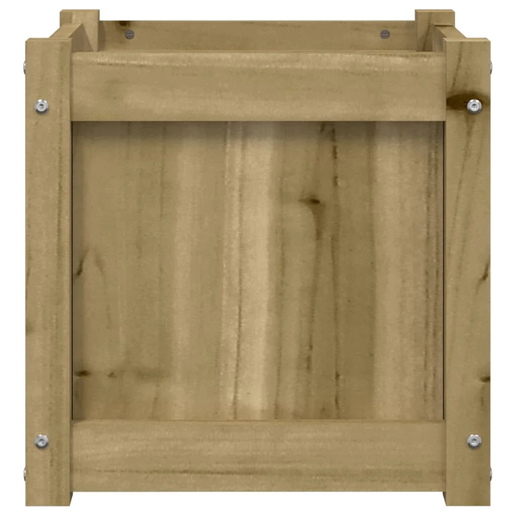 Fioriera aiuola rialzata fioriera aiuola giardino terrazza set da 2 legno di pino impregnato marrone 02_0039026