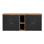 Set mobili bagno 140 cm Adel Black 140 cm