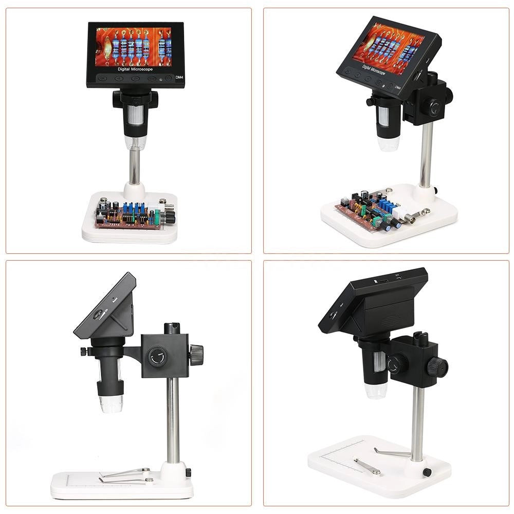 Trade Shop - Microscopio Elettronico Digitale Usb Ingrandimento Zoom 1000x Regolabile 8 Led -