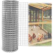 Trade Shop - Set 3pz Rete Metallica Zincata 0.5x3mt Recinzione Protezione Alberi Giardino Animali 020248 -