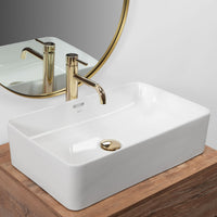 Lavabo Da Appoggio Rea Berta 55 White