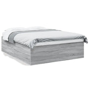 Letto matrimoniale | Letto per adulti | Giroletto Grigio Sonoma 150x200 cm in Legno Multistrato
