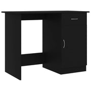 Scrivania tavolo postazione di lavoro mobile per computer studio 100 x 50 x 76 cm legno ingegnerizzato nero 02_0023889