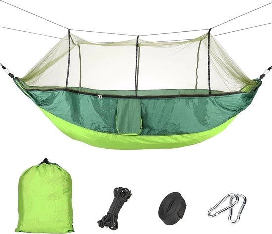 Hangmat ultraleggera per campeggio con rete anti-zanzare