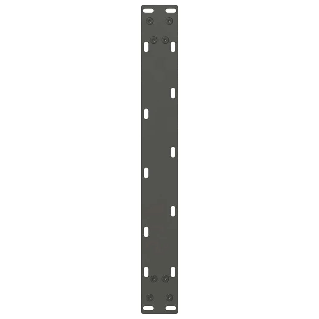 Set di 2 gambe robuste quadrate regolabili per tavolino da caffè 50 x 30-31 cm in acciaio antracite 02_0057502