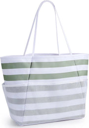 Borsa da Spiaggia per Donne - Grande Tote Impermeabile e Anti Sabbia con Maniglie per Spalle